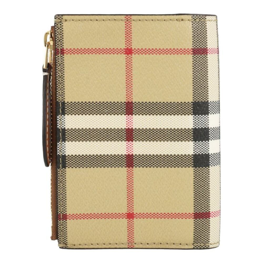 Burberry LS Small Check Bifold Wallet DFC Womens - Picture 2 of 3